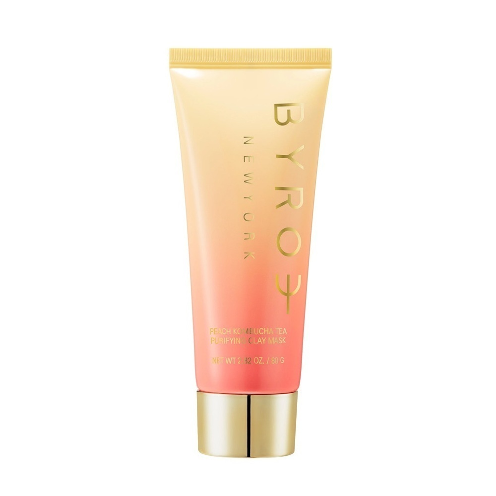 Byroe- Peach Kombucha Tea Purifying Clay Mask -full sized (80g)